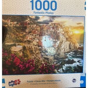 Sure Lox‎ 1000 Piece Fantastic Photos Jigsaw Puzzle Coastal Village Italy Sunset